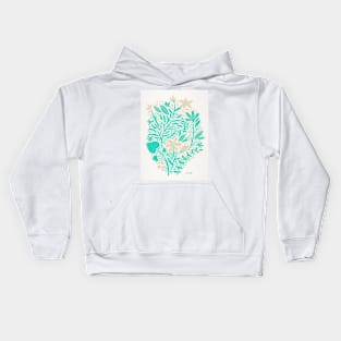 mint garden Kids Hoodie